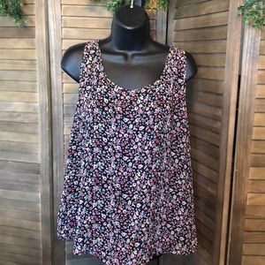 Floral sleeveless top